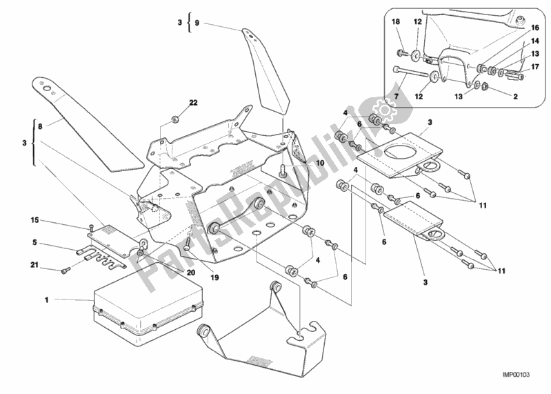 Todas as partes de Unidade De Controle Do Motor do Ducati Superbike 996 RS 2001